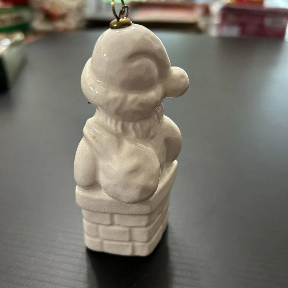 Vintage Goebel Annual Ornament‎ 1982 5th Edition Santa In Chimney